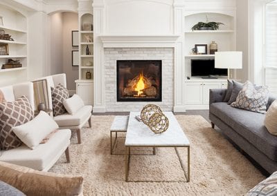 Beautiful interior design fireplace