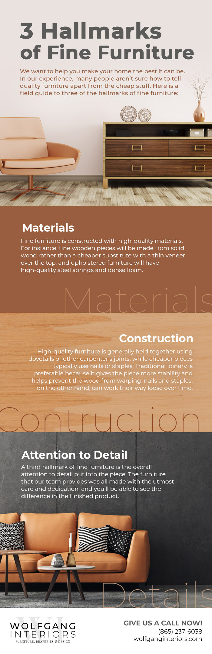 3 Hallmarks of Fine Furniture [infographic]